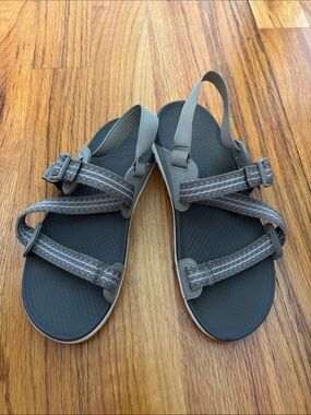 Chaco White and Gray Strappy Sandals - Women's